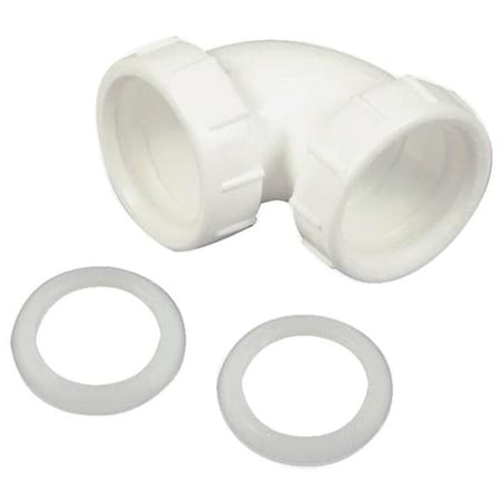 Danco Danco 3134889 Slip Joint Elbow Tube; 1.5 in.; 90 deg; Plastic for Use with Kitchen & Bathroom Sinks 3134889